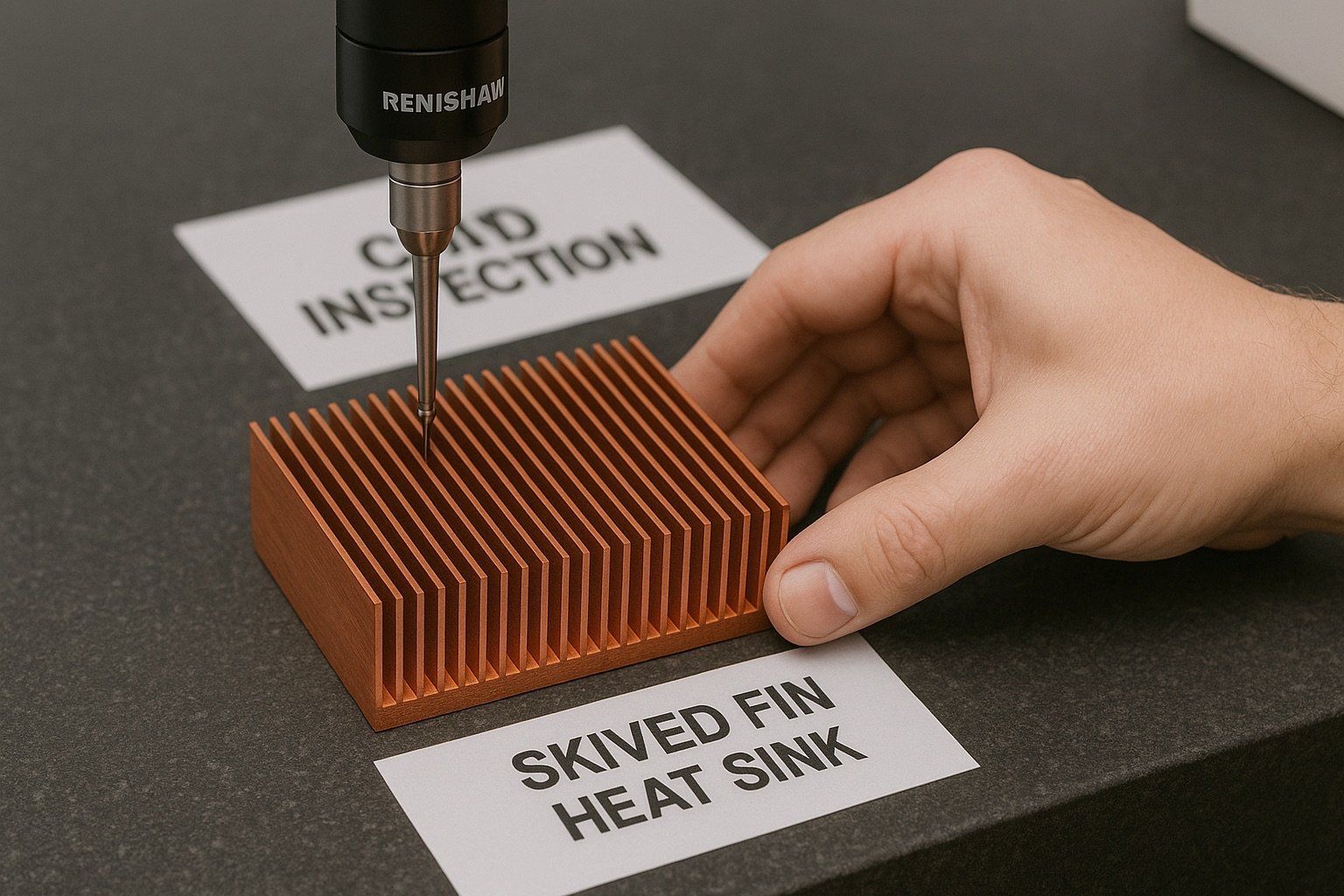 cmm inspection for skived fin heat sink.jpeg